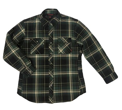 quilt lined flannel shirt