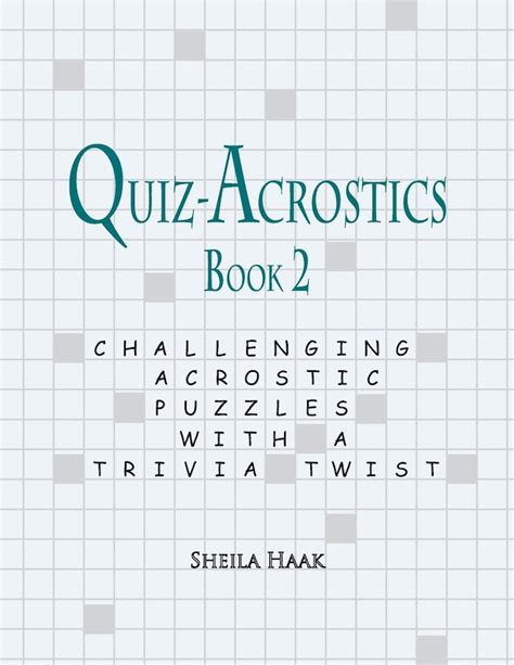 quiz acrostics challenging acrostic puzzles with a trivia twist PDF