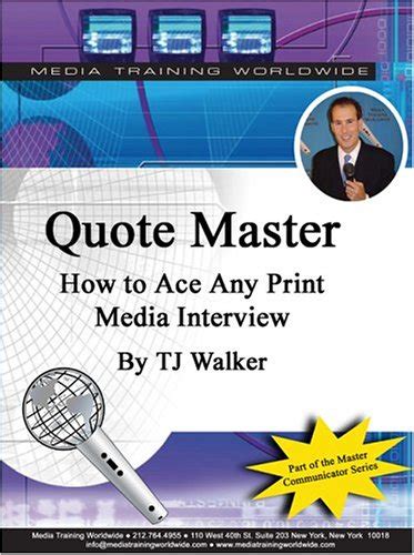 quote master how to ace any print media interview Epub