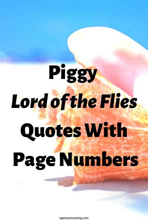 quotes about lord of the flies pig