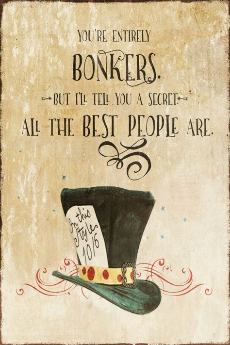 quotes from the mad hatter in alice in wonderland