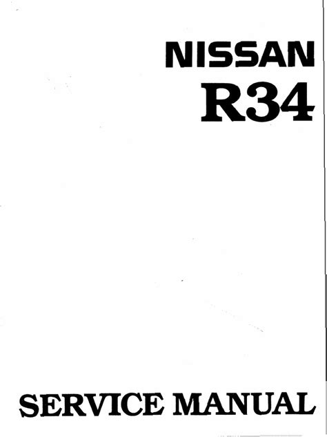 r34 workshop manual pdf Epub