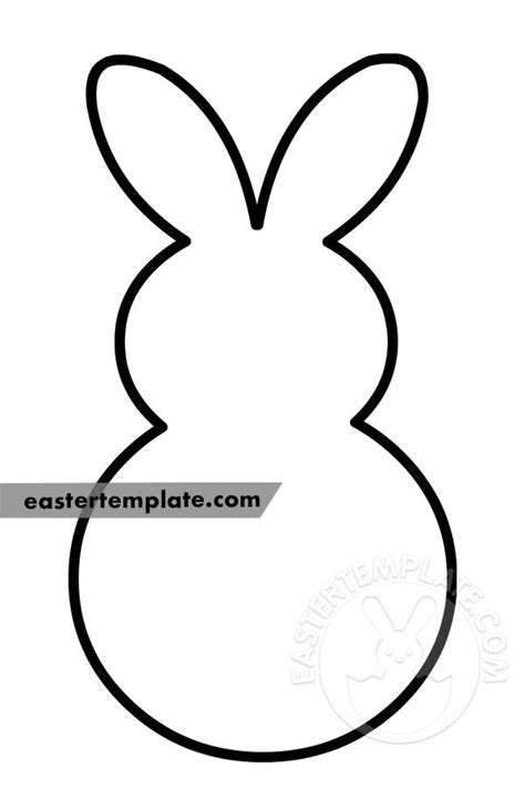 Rabbit Shape Template