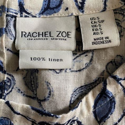 rachel zoe linen shirt