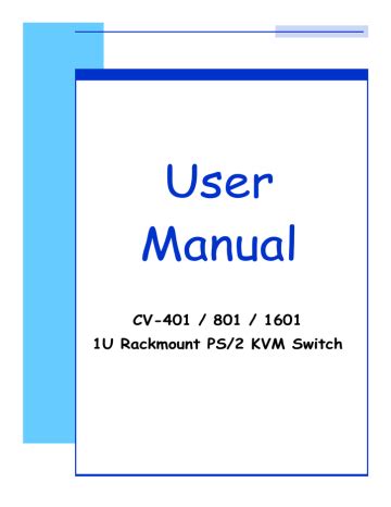 rackmount cv 401 switches owners manual PDF