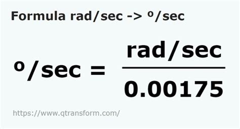 rad/sec to degrees/sec