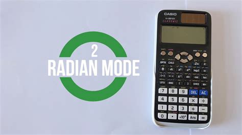 radian mode on casio