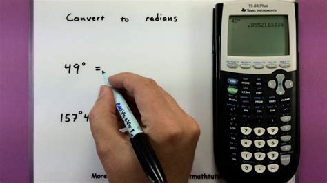 radians to degree calculator