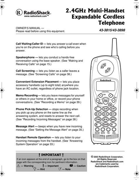 radio shack digital answering system manual 43 3808 Kindle Editon