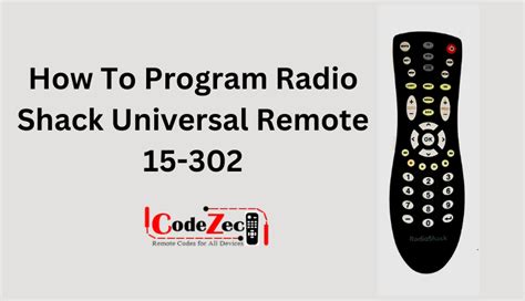 radio shack universal remote code 15 302 Doc