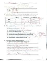 radioactivity study guide answers Reader