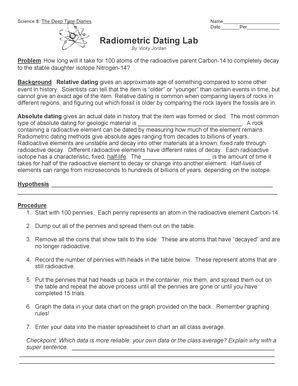 radiometric dating answer key Epub