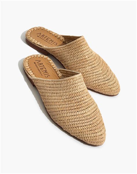 raffia mules