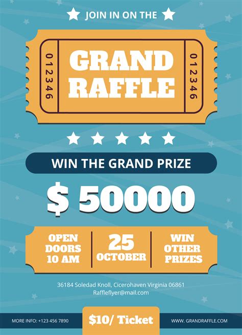 raffle drawing flyer template for ipad Reader