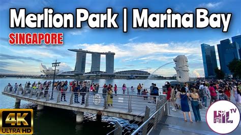 raffles place mrt to merlion park