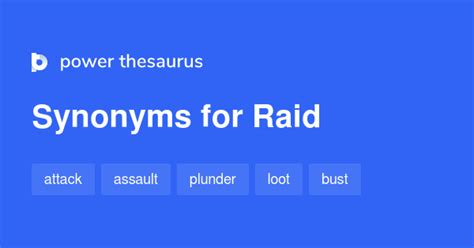 raid thesaurus