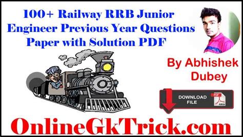 railway je full pdf paper download for mechanical Kindle Editon