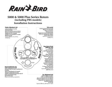 rainbird 5000 adjustment instructions Kindle Editon