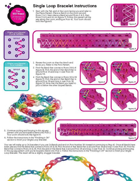 rainbow loom printable pdf instructions Doc