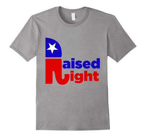 raised right tee shirt