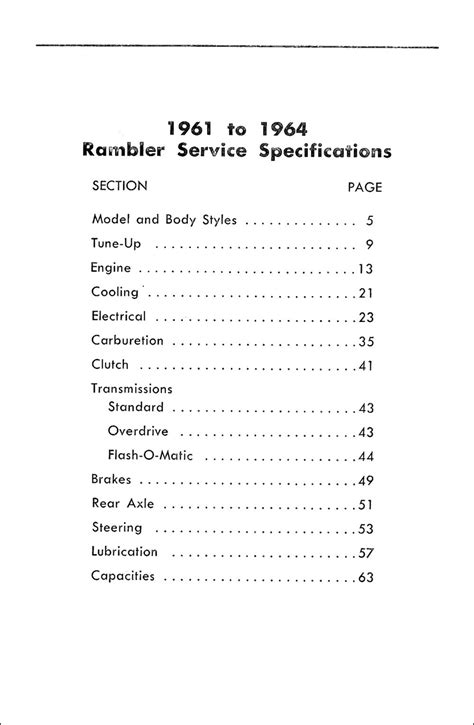 rambler service manual pdf PDF