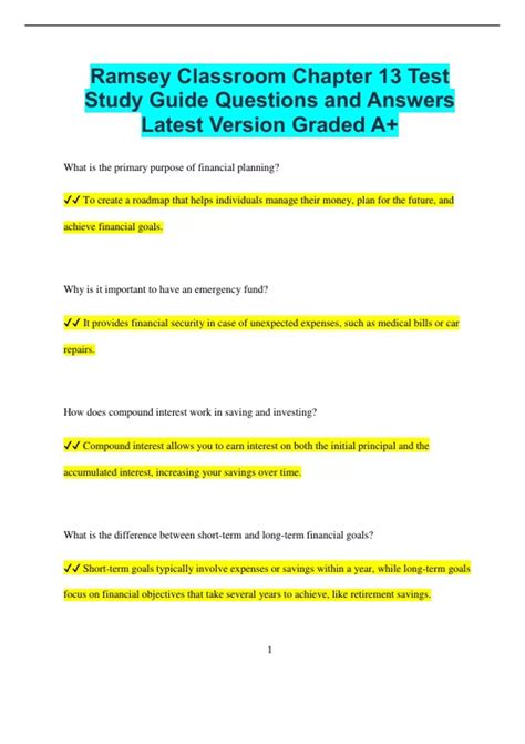 ramsey exam study guide Doc