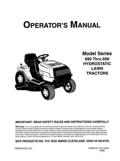 ranch king mower manual Doc