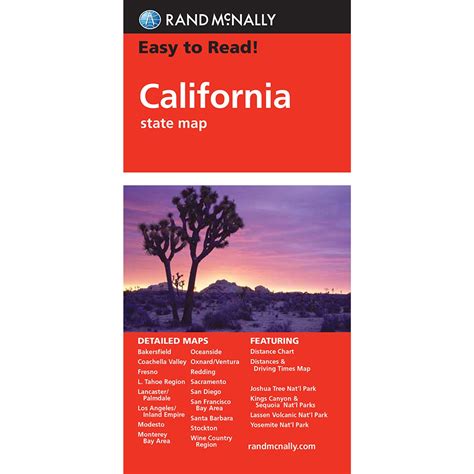 rand mcnally easy to read california state map Reader