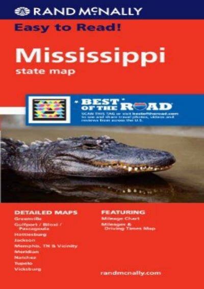 rand mcnally easy to read mississippi state map PDF