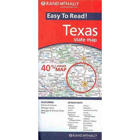 rand mcnally easy to read texas state map Epub
