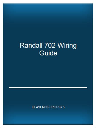 randall 702 wiring diagram PDF