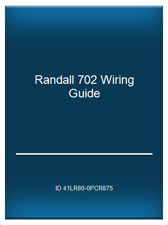 randall 702 wiring diagram PDF