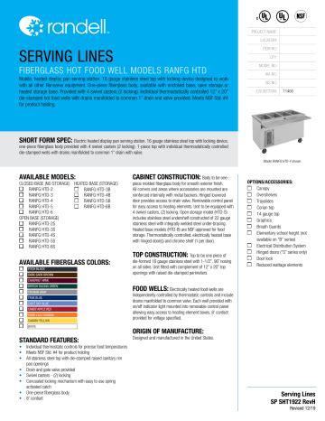randell 14gfg htd 4s owners manual PDF