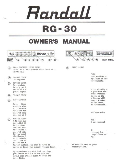 randell 32360 owners manual Doc