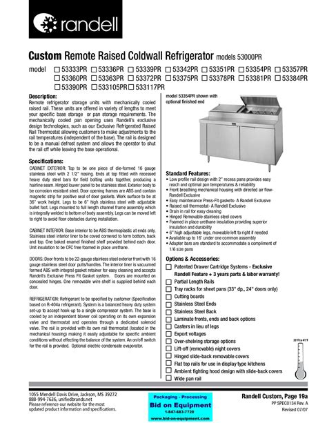 randell 53384pr refrigerators owners manual Epub