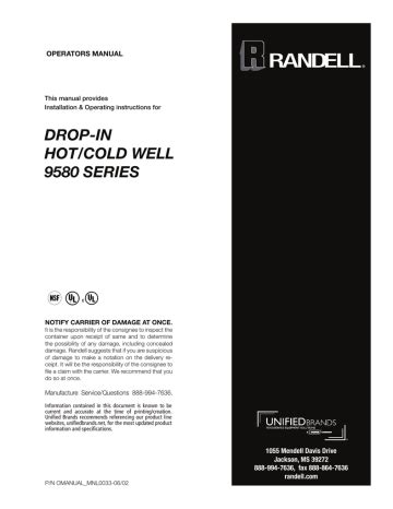 randell 9580 3 owners manual Epub