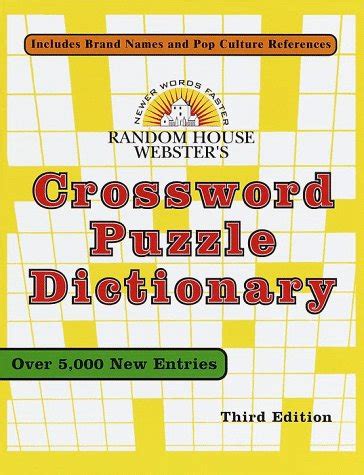 random house websters crossword puzzle dictionary third edition PDF