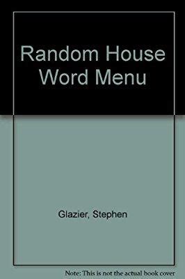 random house word menu with electronic version Reader