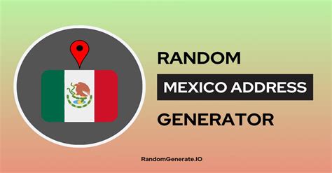 random mexico address
