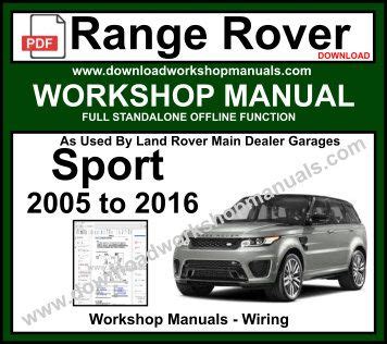 range rover workshop manual PDF