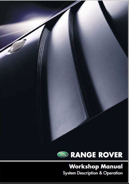 range rover workshop manual l322 Kindle Editon