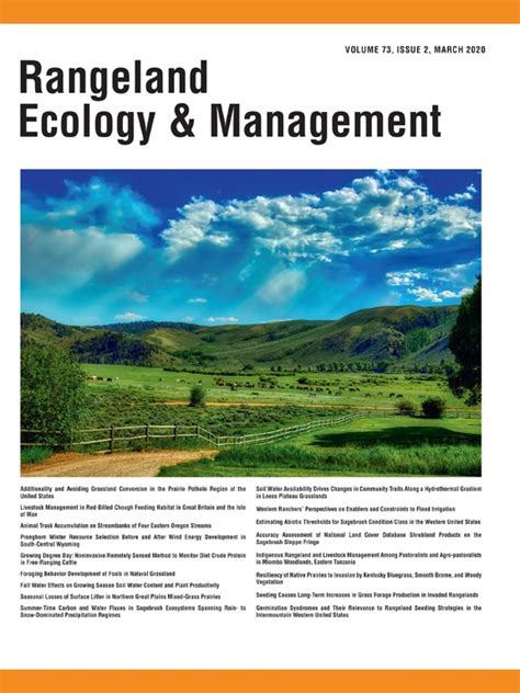 rangeland ecology and management rangeland ecology and management PDF