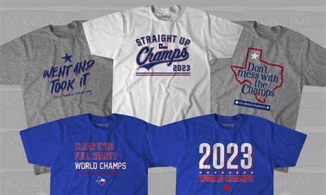 rangers world series t-shirts