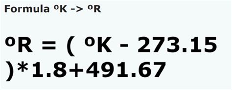 rankine to kelvin formula