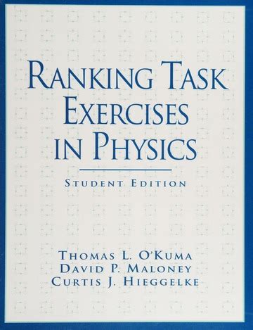 ranking task exercies in physics teacher edition Kindle Editon