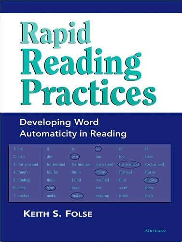 rapid reading practices developing word automaticity in reading Reader