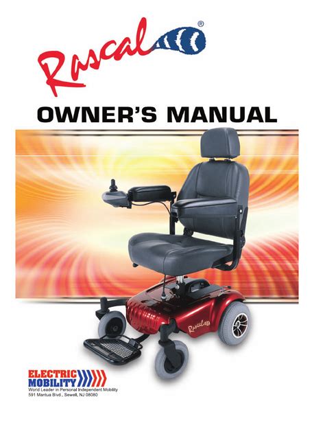 rascal 305 scooter user manual PDF