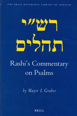 rashis commentary on psalms brill reference library of judaism Epub