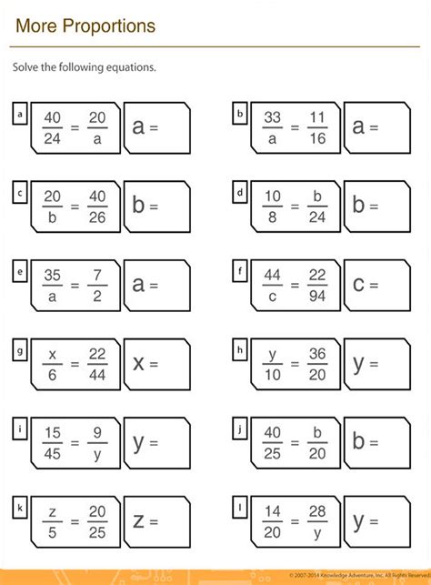 ratio and proportion worksheet with answers Epub