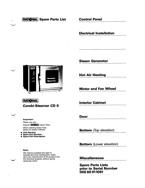 rational cd6 electrical manual pdf Doc